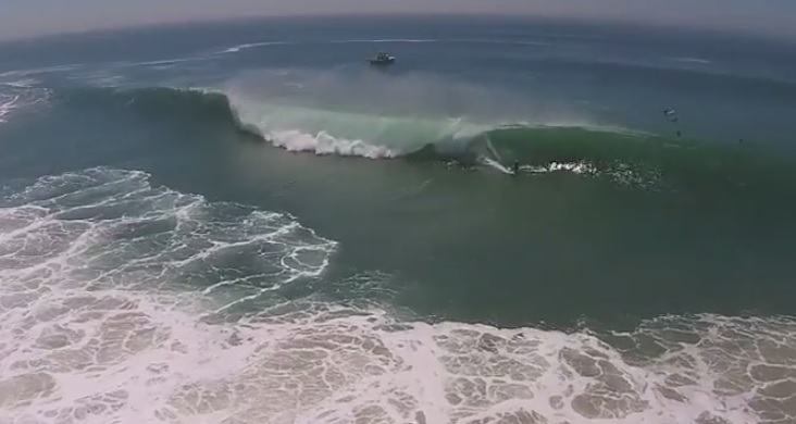 Big Wednesday Drone Footage from the Wedge