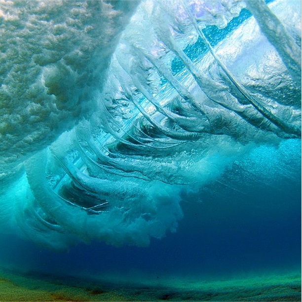 Underwater shore break by Clark Little