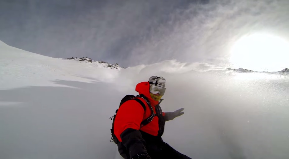 Video: Travis Rice gets powder blasted deep in the mountains of Chili