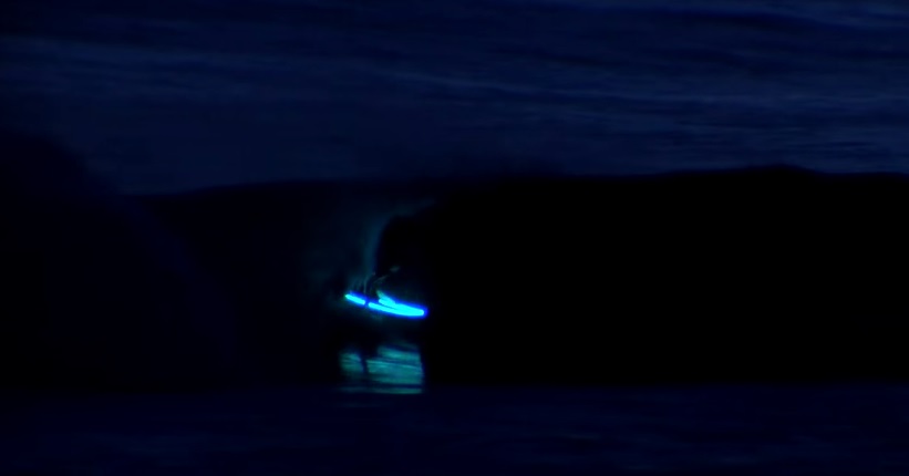 Aritz Aranburu LED Night Surfing at Mundaka